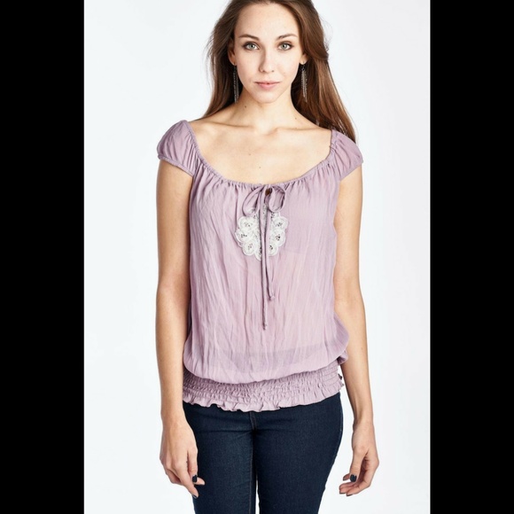 Tops - Women's Casual Peasant Summer Blouse Top